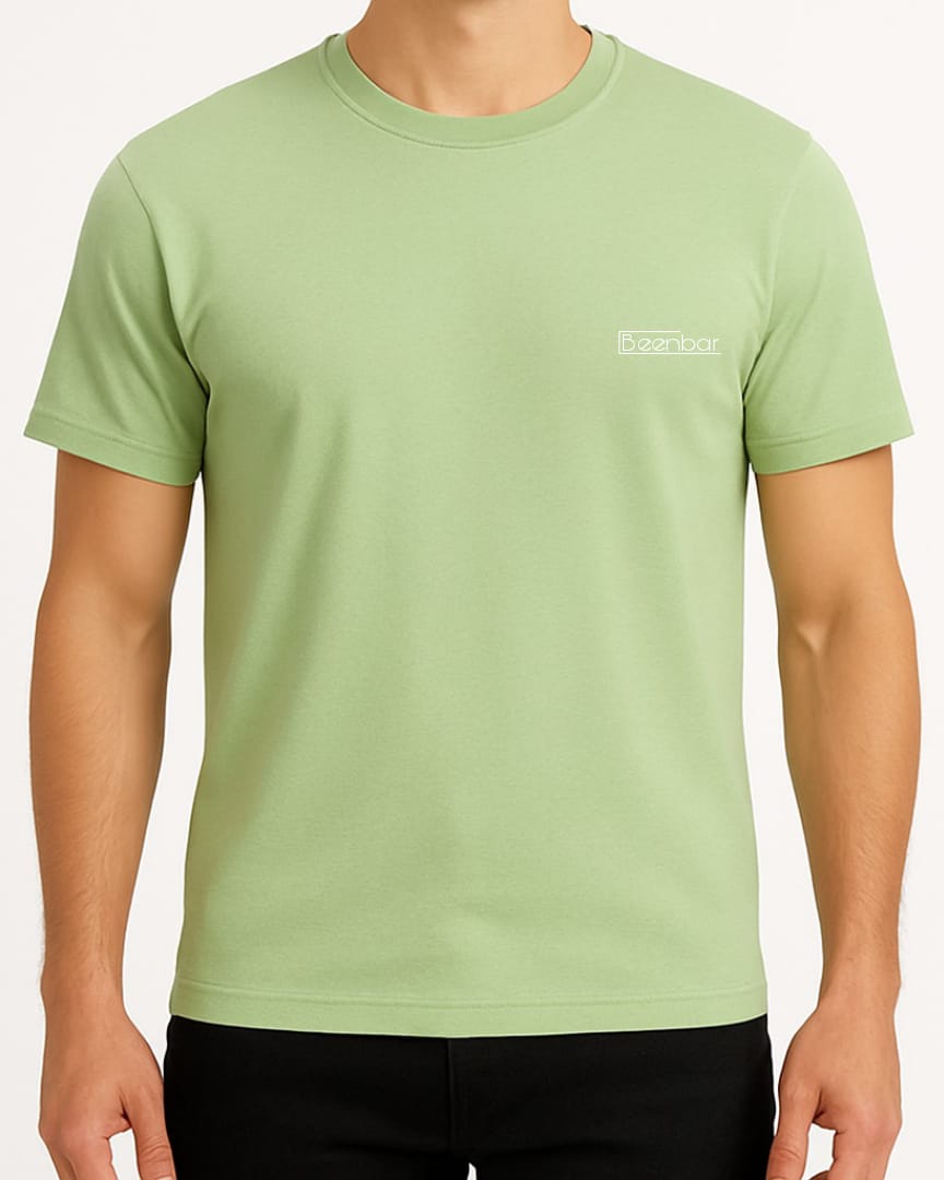 BEENBAR Premium Bamboo Fabric T-Shirt – Pista Green | Eco-Friendly & Skin-Friendly