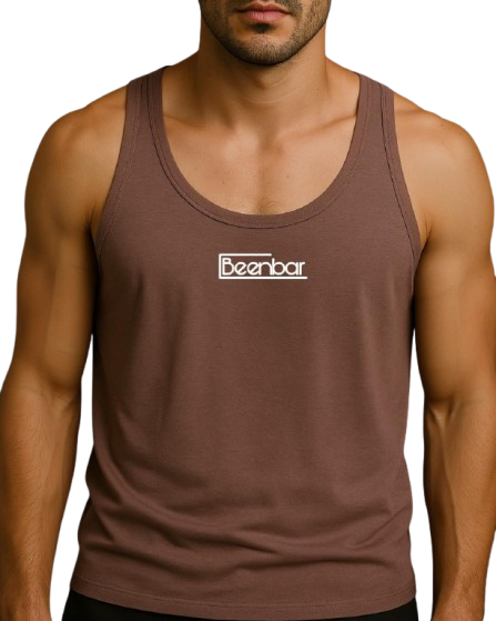 BEENBAR Men’s Grey Bamboo Fabric Tank Top – Sleeveless Gym & Casual Vest – Soft, Breathable & Eco-Friendly